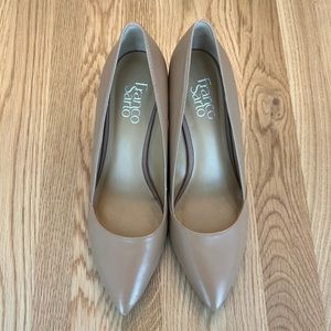 Franco Sarto Wedged Heels size 8 - beige/nude